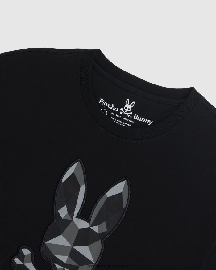 camiseta con gráfico bordado starwood para hombre negroR46422193 Psycho Bunny