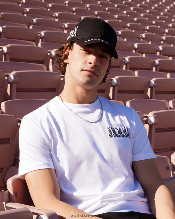 camiseta con gráfico bordado stoke para hombre blancoR46422122 Psycho Bunny