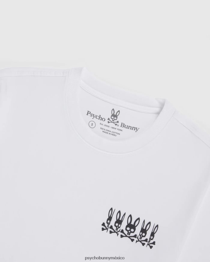 camiseta con gráfico bordado stoke para hombre blancoR46422122 Psycho Bunny