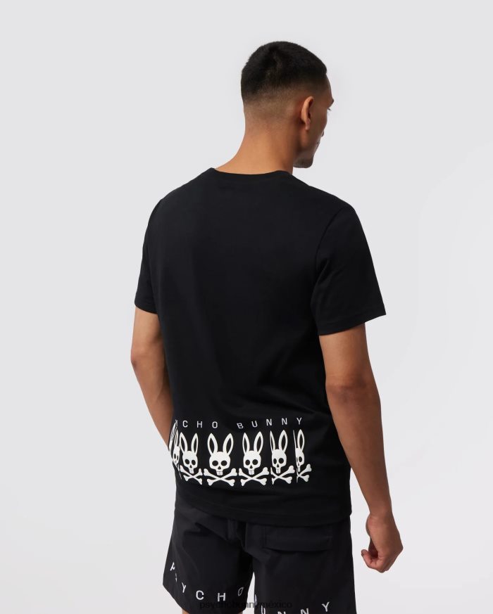 camiseta con gráfico bordado stoke para hombre negroR46422143 Psycho Bunny