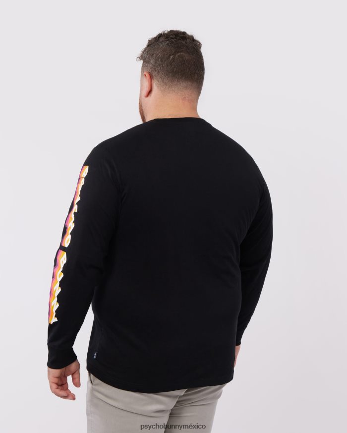 camiseta con gráfico dalles grande y alto para hombre talla grande y alta negroR46422437 Psycho Bunny