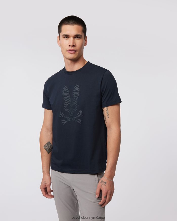 camiseta con gráfico de borde para hombre ArmadaR46422139 Psycho Bunny