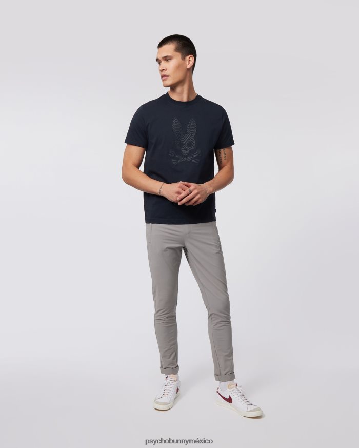 camiseta con gráfico de borde para hombre ArmadaR46422139 Psycho Bunny