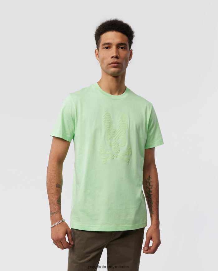 camiseta con gráfico de borde para hombre menta heladaR46422157 Psycho Bunny