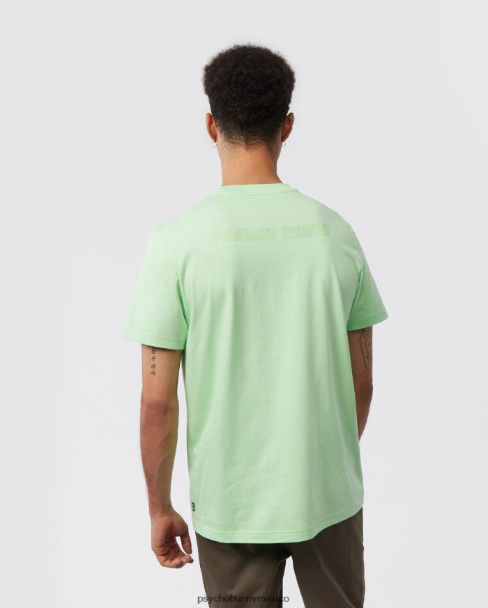 camiseta con gráfico de borde para hombre menta heladaR46422157 Psycho Bunny
