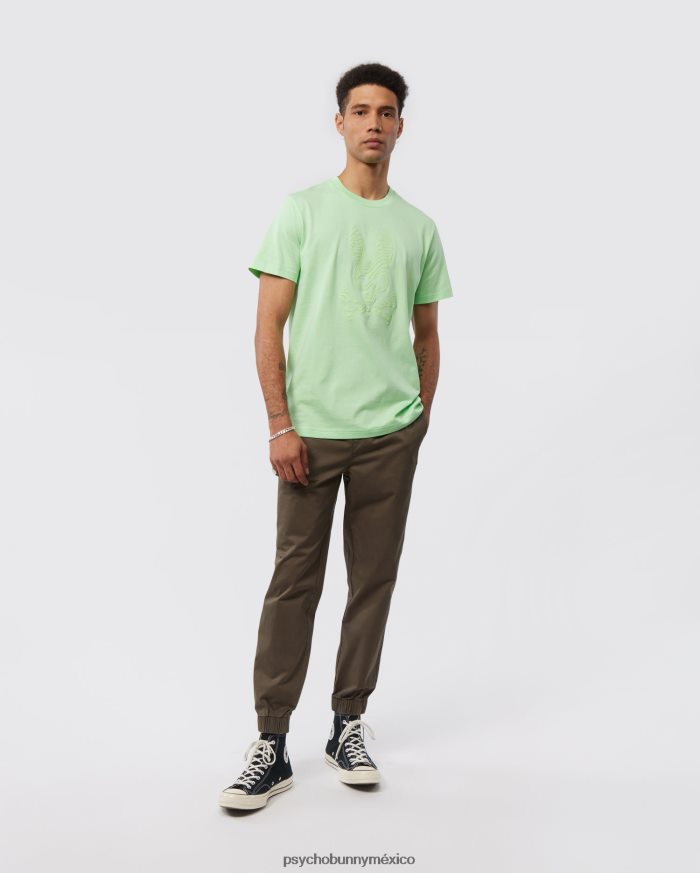 camiseta con gráfico de borde para hombre menta heladaR46422157 Psycho Bunny