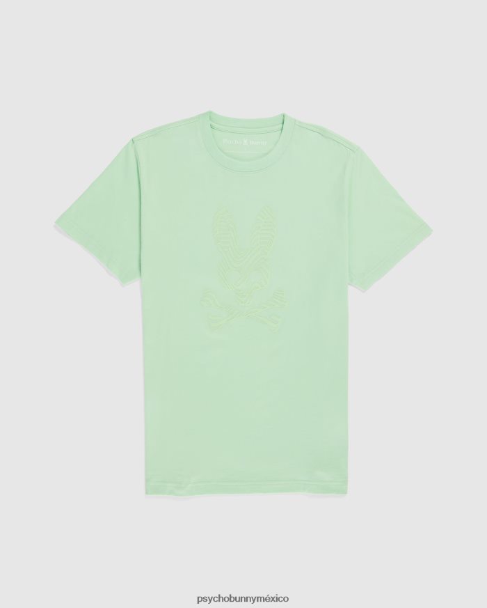 camiseta con gráfico de borde para hombre menta heladaR46422157 Psycho Bunny