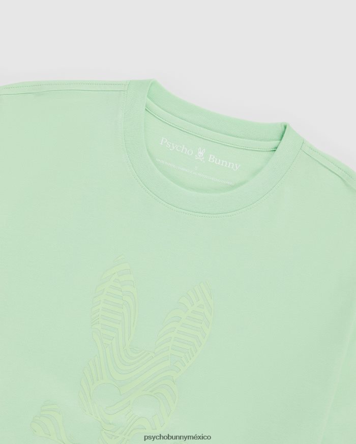 camiseta con gráfico de borde para hombre menta heladaR46422157 Psycho Bunny