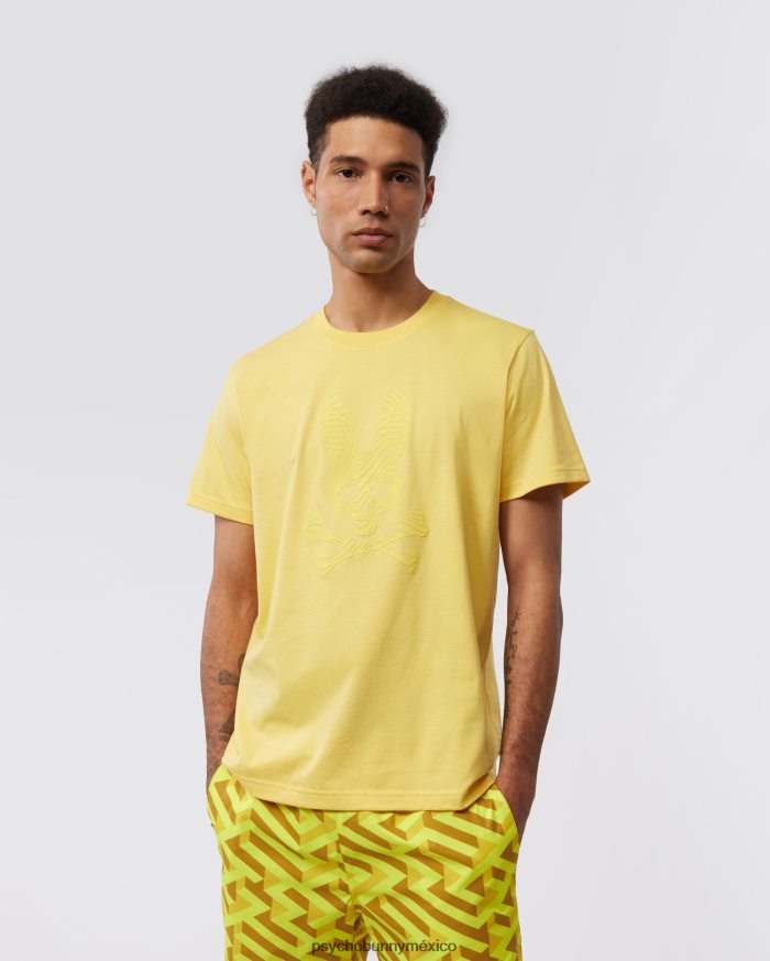 camiseta con gráfico de borde para hombre natillaR46422172 Psycho Bunny