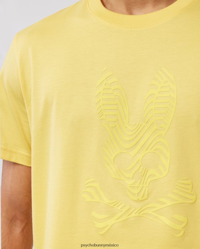 camiseta con gráfico de borde para hombre natillaR46422172 Psycho Bunny