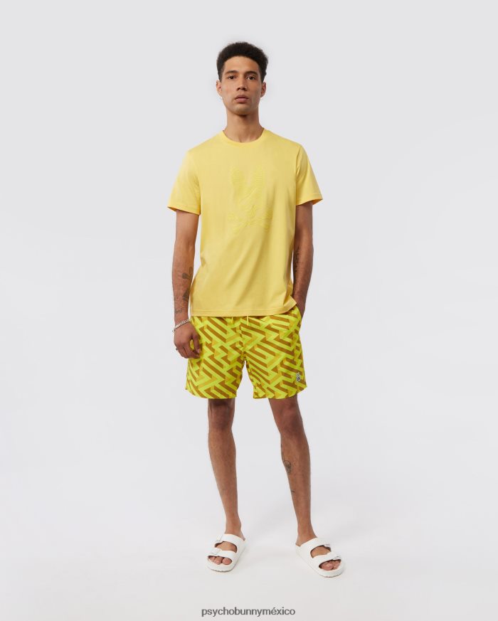 camiseta con gráfico de borde para hombre natillaR46422172 Psycho Bunny