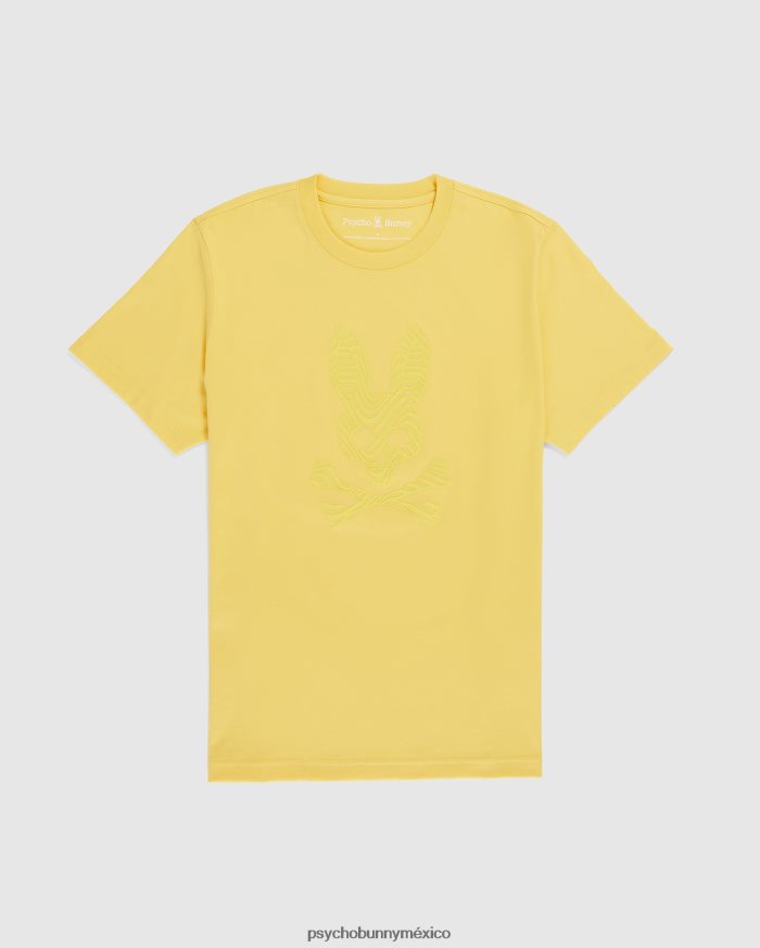 camiseta con gráfico de borde para hombre natillaR46422172 Psycho Bunny