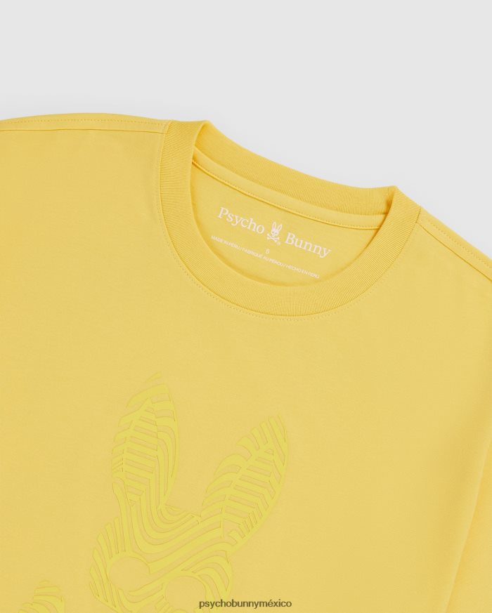 camiseta con gráfico de borde para hombre natillaR46422172 Psycho Bunny