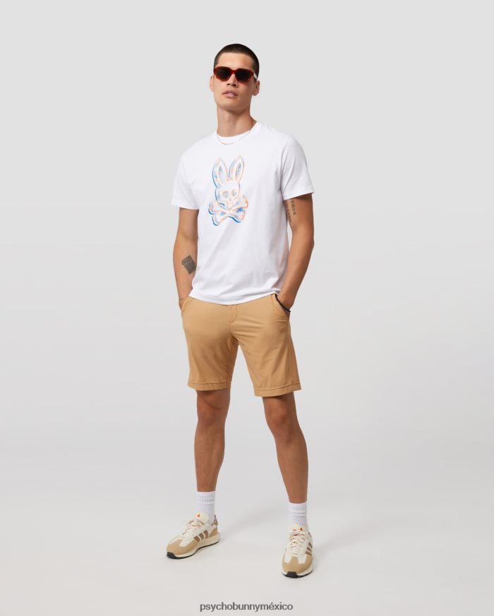 camiseta con gráfico de conejito meyer para hombre blancoR46422228 Psycho Bunny