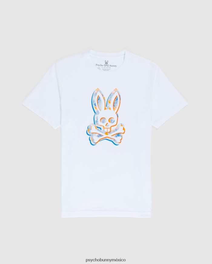 camiseta con gráfico de conejito meyer para hombre blancoR46422228 Psycho Bunny