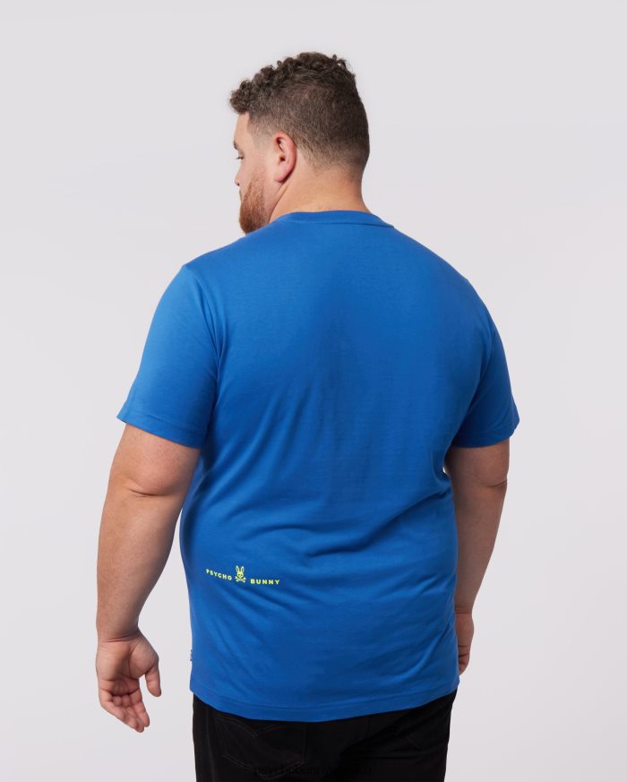 camiseta con gráfico de turing grande y alto para hombre azul niloR46422429 Psycho Bunny