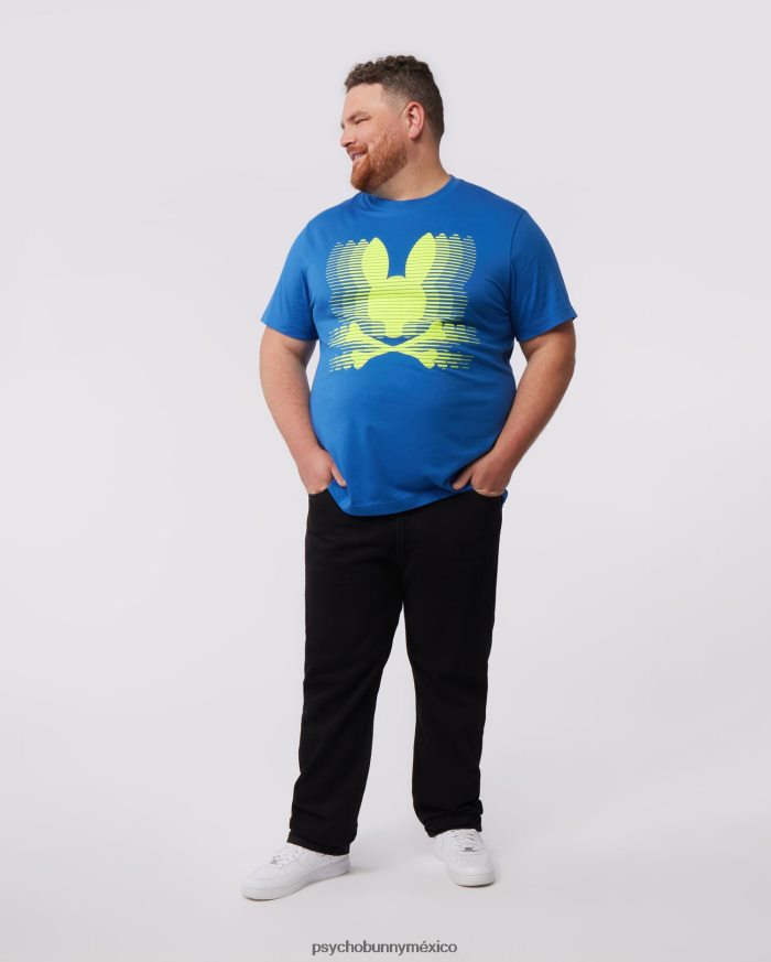 camiseta con gráfico de turing grande y alto para hombre azul niloR46422429 Psycho Bunny
