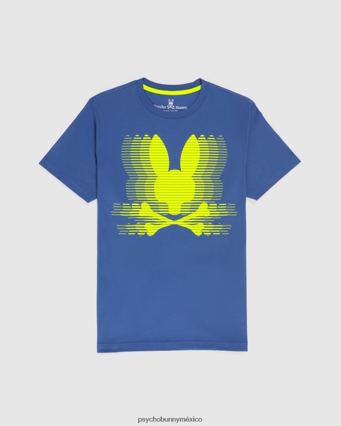 camiseta con gráfico de turing grande y alto para hombre azul niloR46422429 Psycho Bunny