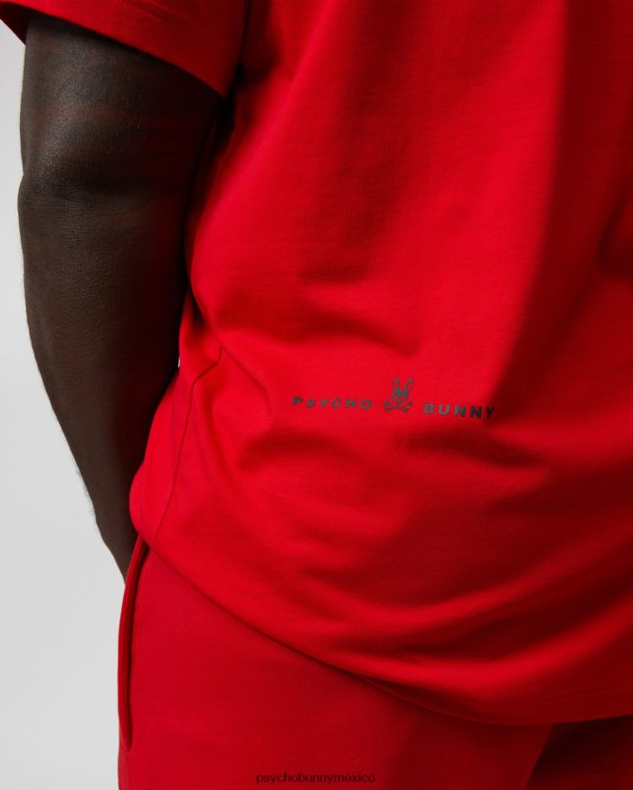 camiseta con gráfico de turing grande y alto para hombre rojo brillanteR46422435 Psycho Bunny