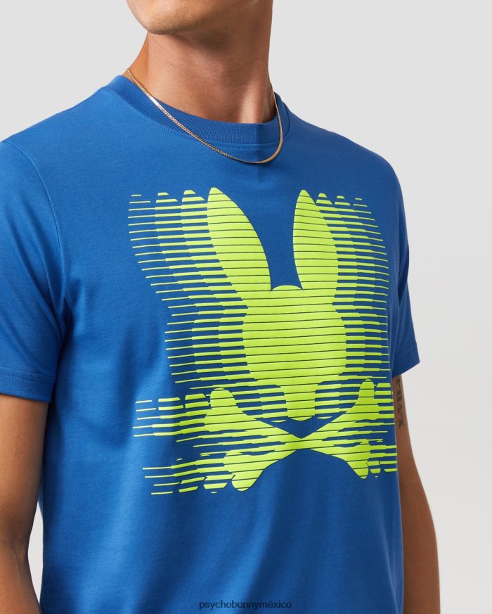 camiseta con gráfico de turing para hombre azul niloR46422216 Psycho Bunny