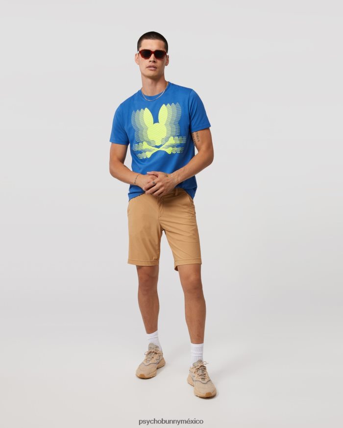 camiseta con gráfico de turing para hombre azul niloR46422216 Psycho Bunny