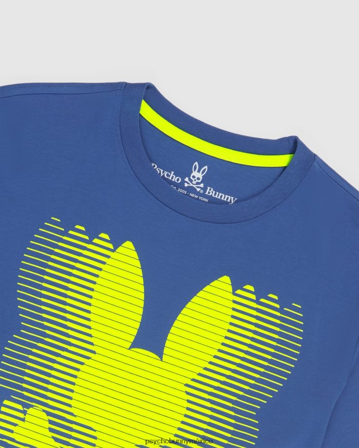 camiseta con gráfico de turing para hombre azul niloR46422216 Psycho Bunny