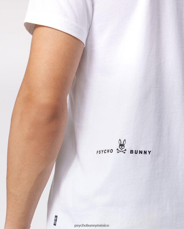 camiseta con gráfico de turing para hombre blancoR46422208 Psycho Bunny