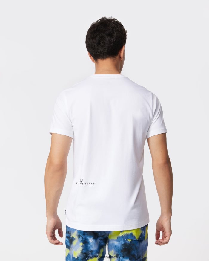 camiseta con gráfico de turing para hombre blancoR46422208 Psycho Bunny