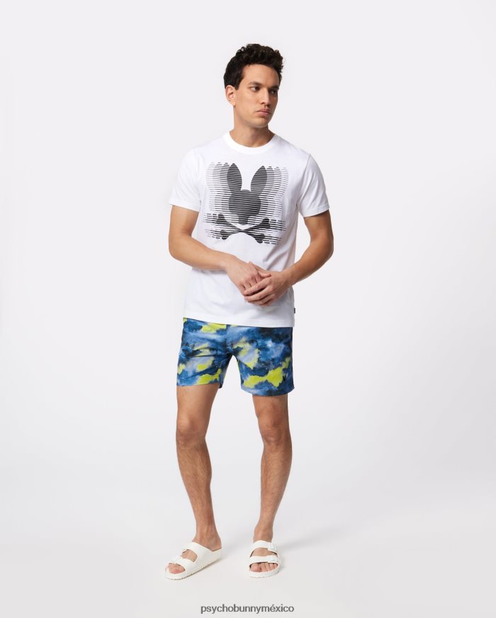 camiseta con gráfico de turing para hombre blancoR46422208 Psycho Bunny