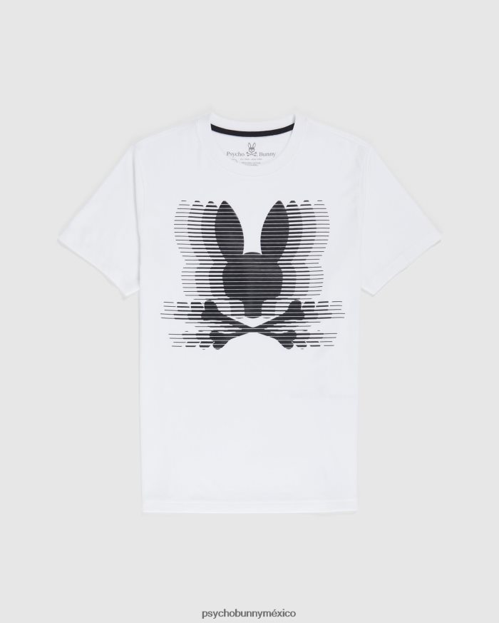 camiseta con gráfico de turing para hombre blancoR46422208 Psycho Bunny