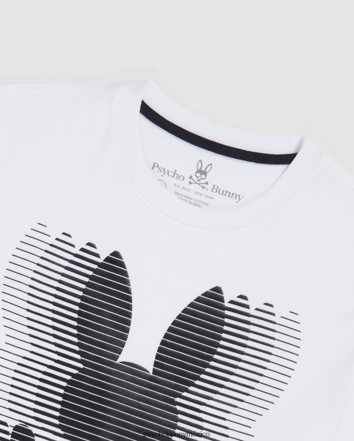 camiseta con gráfico de turing para hombre blancoR46422208 Psycho Bunny