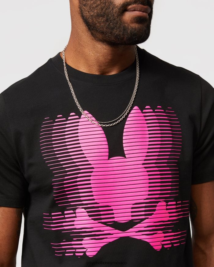 camiseta con gráfico de turing para hombre negroR46422187 Psycho Bunny