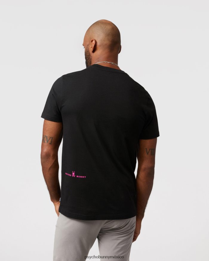 camiseta con gráfico de turing para hombre negroR46422187 Psycho Bunny