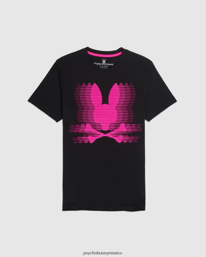 camiseta con gráfico de turing para hombre negroR46422187 Psycho Bunny