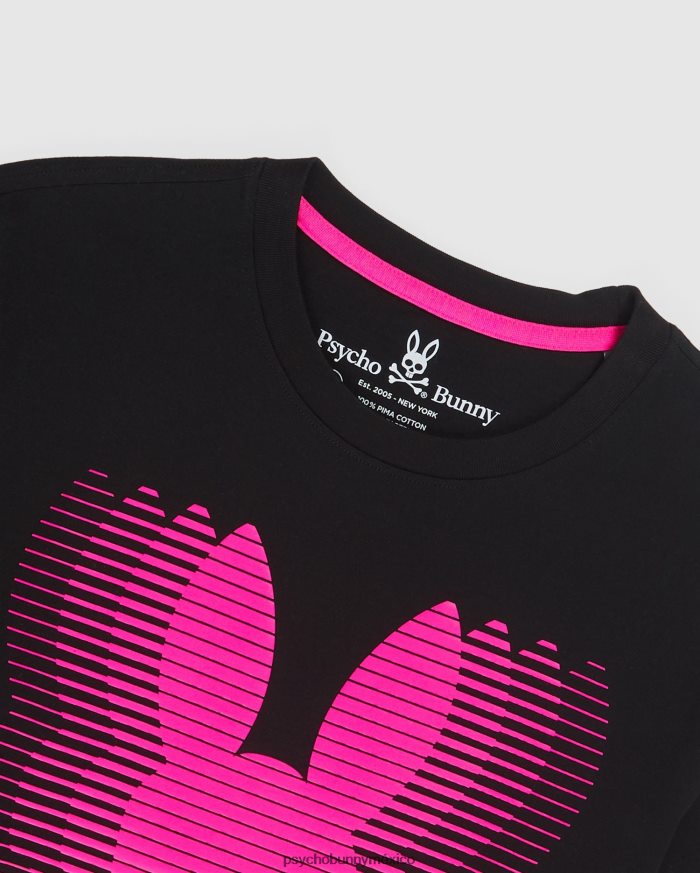 camiseta con gráfico de turing para hombre negroR46422187 Psycho Bunny