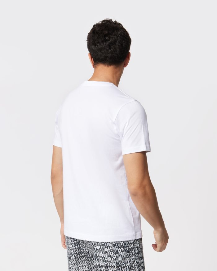 camiseta con gráfico del conejito hamming para hombre blancoR46422218 Psycho Bunny