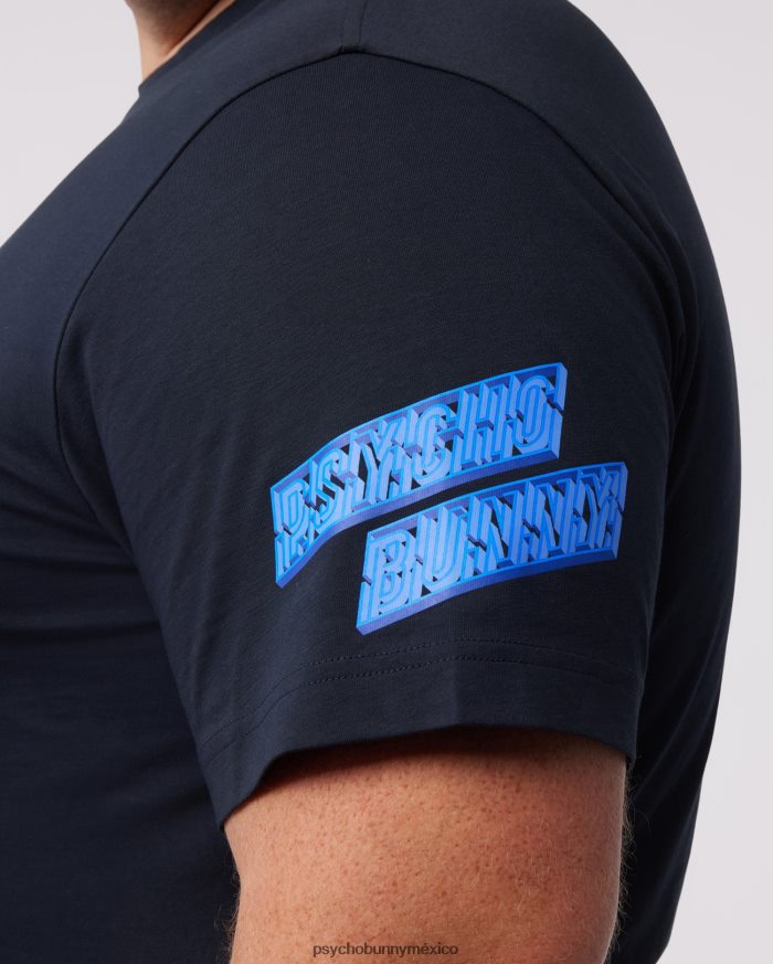 camiseta con gráfico del conejito pisani grande y alto para hombre ArmadaR46422393 Psycho Bunny