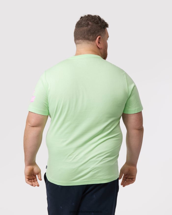 camiseta con gráfico del conejito pisani grande y alto para hombre menta heladaR46422405 Psycho Bunny