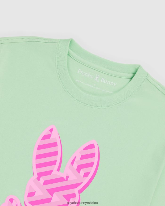 camiseta con gráfico del conejito pisani grande y alto para hombre menta heladaR46422405 Psycho Bunny
