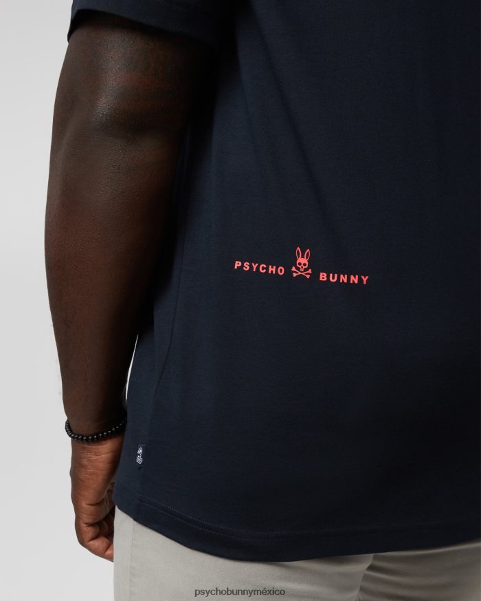 camiseta con gráfico flocado de lyons grandes y altos para hombre ArmadaR46422441 Psycho Bunny