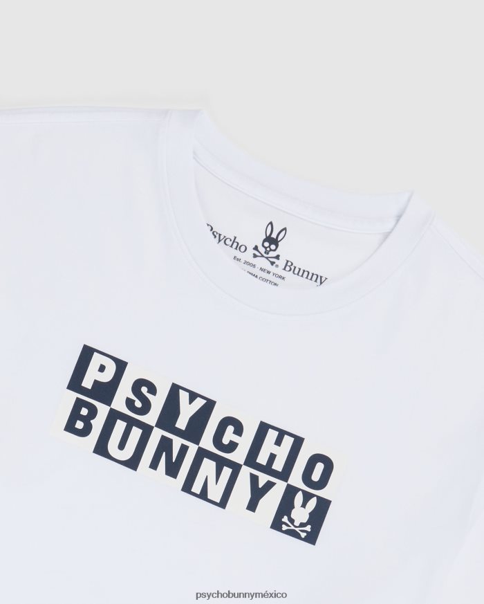 camiseta con gráfico hamming para hombre blancoR46422246 Psycho Bunny
