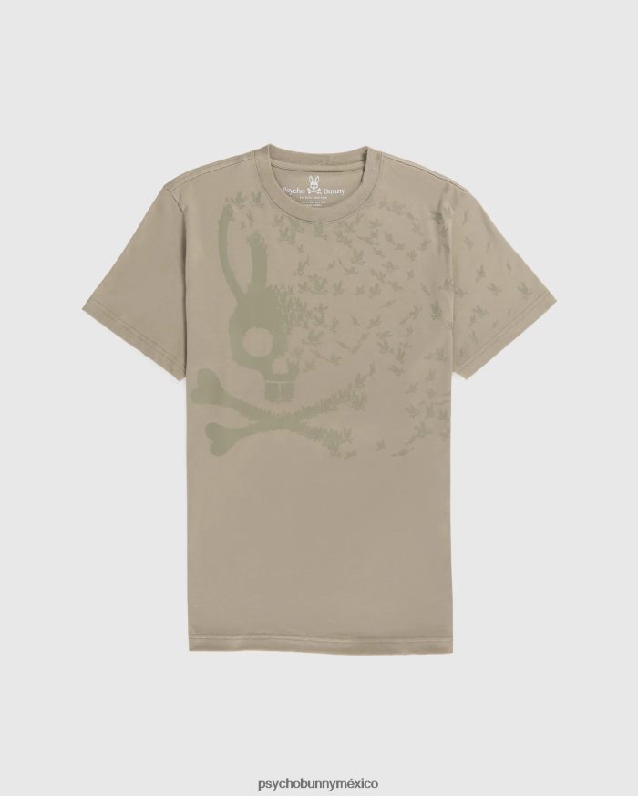 camiseta con gráfico mullen grande y alto para hombre arena mojadaR46422403 Psycho Bunny