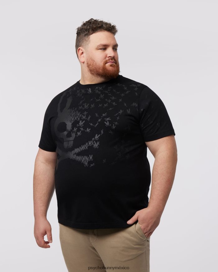 camiseta con gráfico mullen grande y alto para hombre negroR46422391 Psycho Bunny
