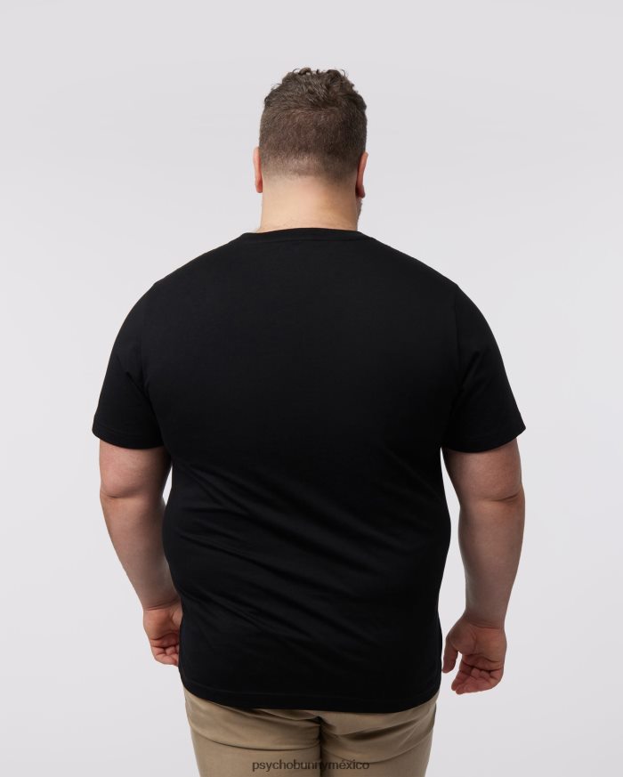camiseta con gráfico mullen grande y alto para hombre negroR46422391 Psycho Bunny