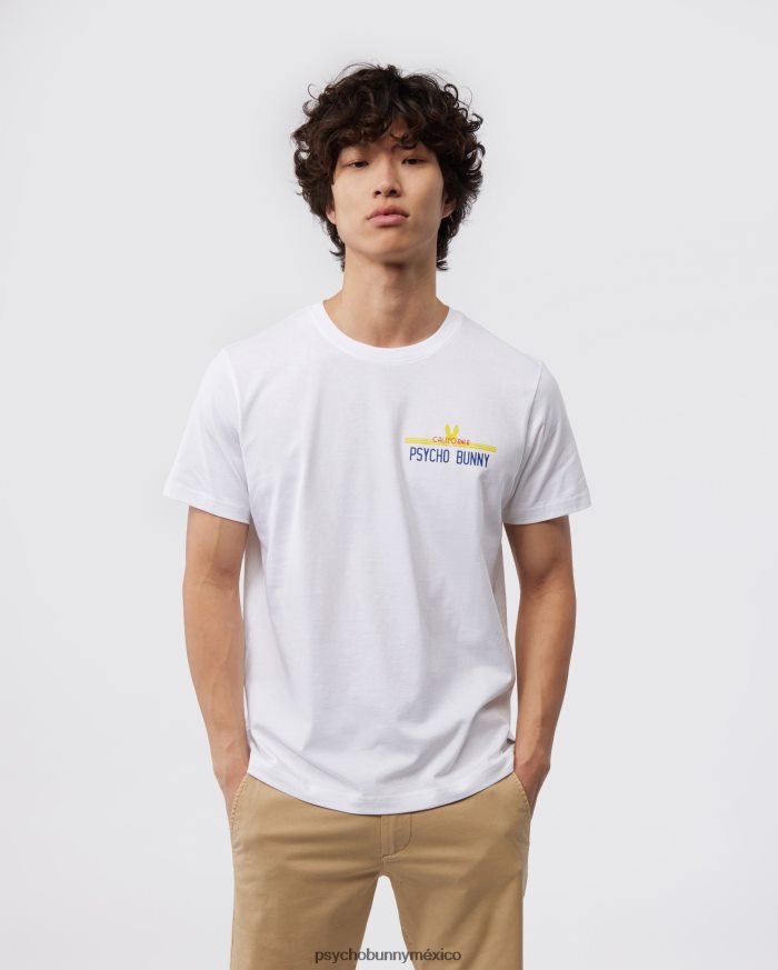 camiseta de california para hombre blancoR46422199 Psycho Bunny