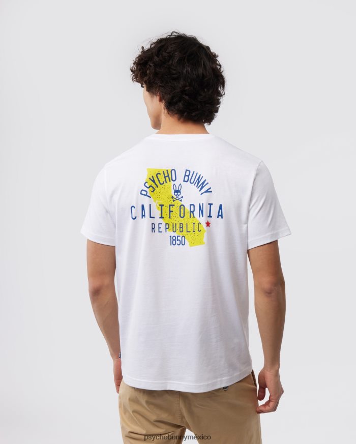 camiseta de california para hombre blancoR46422199 Psycho Bunny