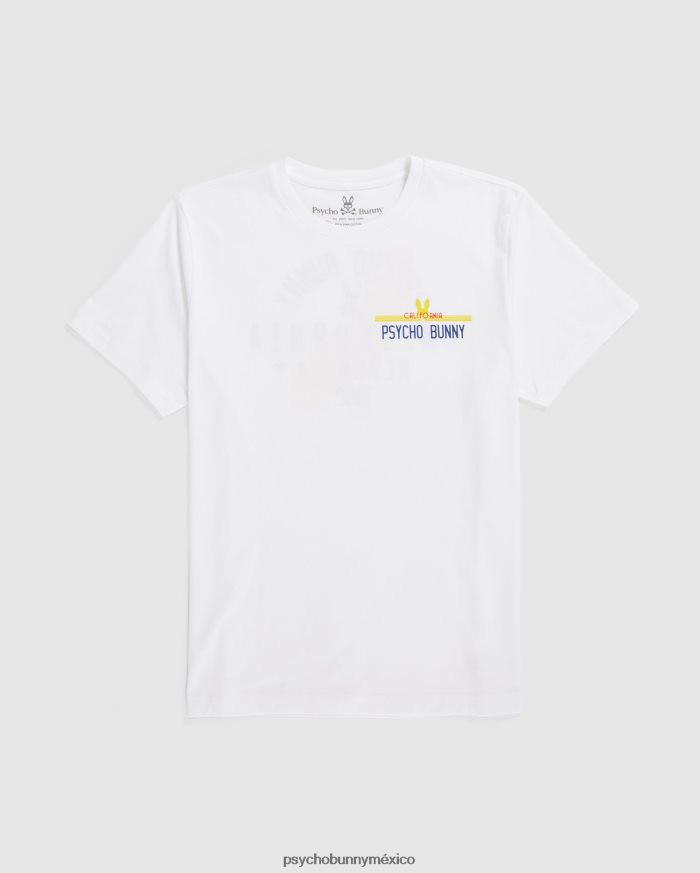 camiseta de california para hombre blancoR46422199 Psycho Bunny
