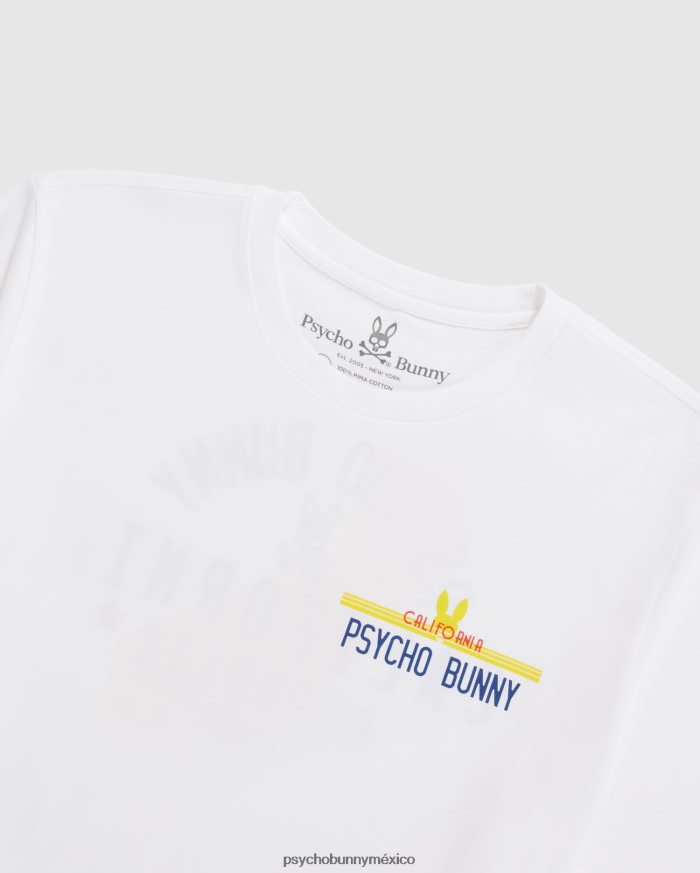 camiseta de california para hombre blancoR46422199 Psycho Bunny