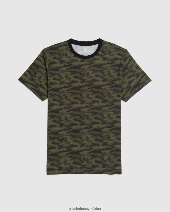 camiseta de camuflaje rockaway grande y alta para hombre oliva oscuroR46422440 Psycho Bunny