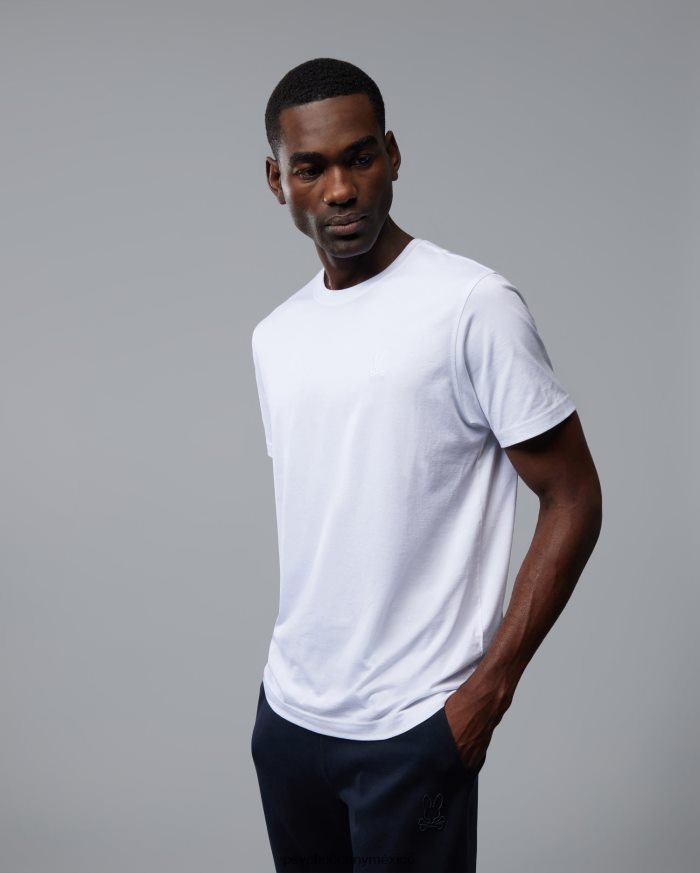 camiseta de contorno para hombre blancoR46422182 Psycho Bunny